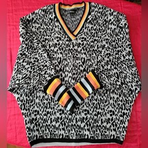 Animal print sweater